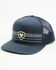 Image #1 - Ariat Men's Boot Stitch Ball Cap, Blue, hi-res