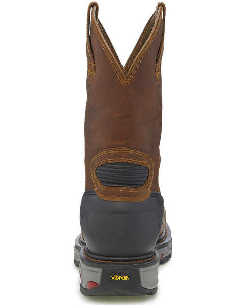 Image #3 - Justin Men's Chestnut Warhawk Waterproof Work Boots - Composite Toe, , hi-res