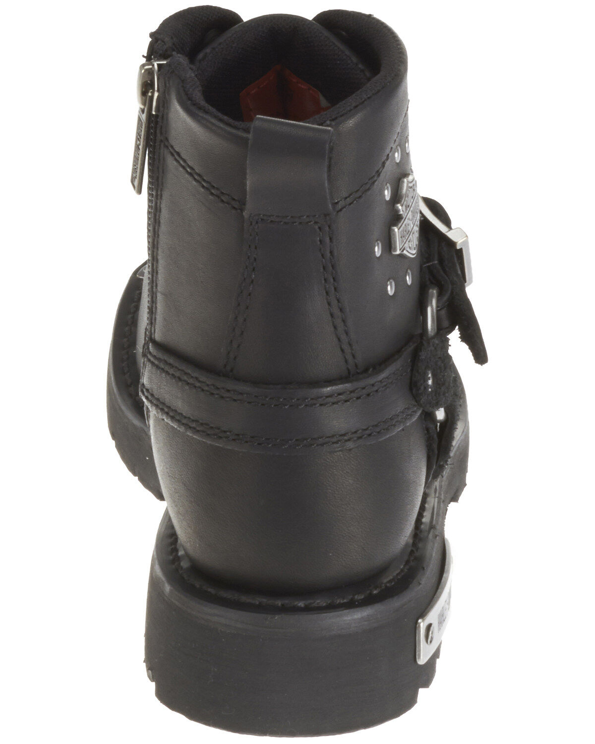 Image #4 - Harley Davidson Women's Becky Moto Boots - Round Toe, Black, hi-res