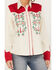 Scully Women's Floral Embroidered Long Sleeve Western Pearl Snap Shirt, Ivory, hi-res