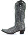 Corral Women's Glitter Inlay Western Boots, Black Distressed, hi-res