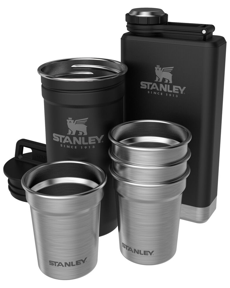 Stanley Black Adventure Shot Glass & Flask Set Boot Barn