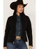 Ariat Women's Floral Embroidered Rosas Team Softshell Jacket, Black, hi-res