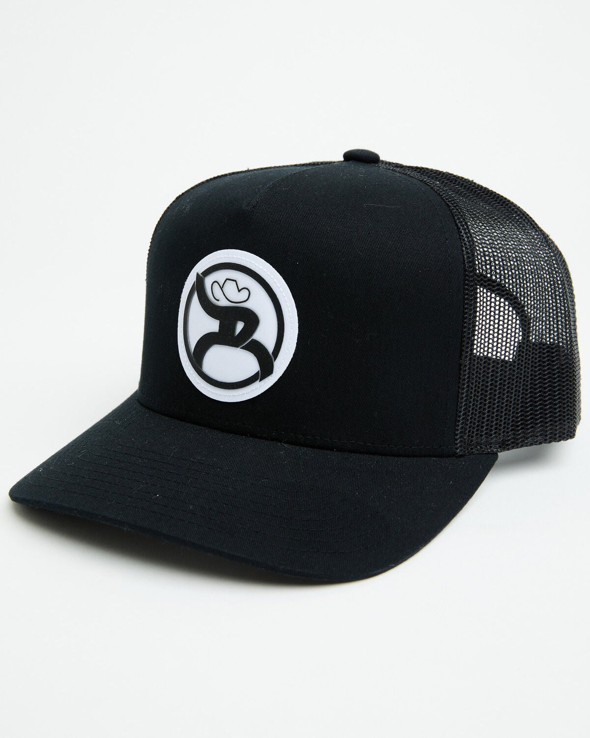 Hooey Men's Roughy 2.0 Trucker Cap, Black, hi-res