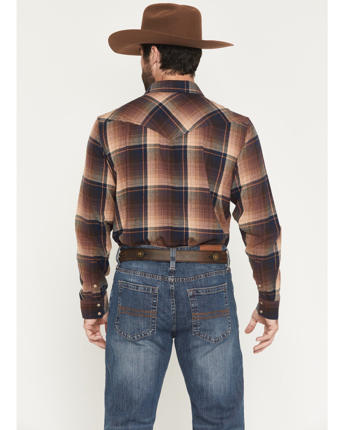Image #4 - Cody James Men's Label Plaid Print Long Sleeve Snap Flannel Shirt, Multi, hi-res