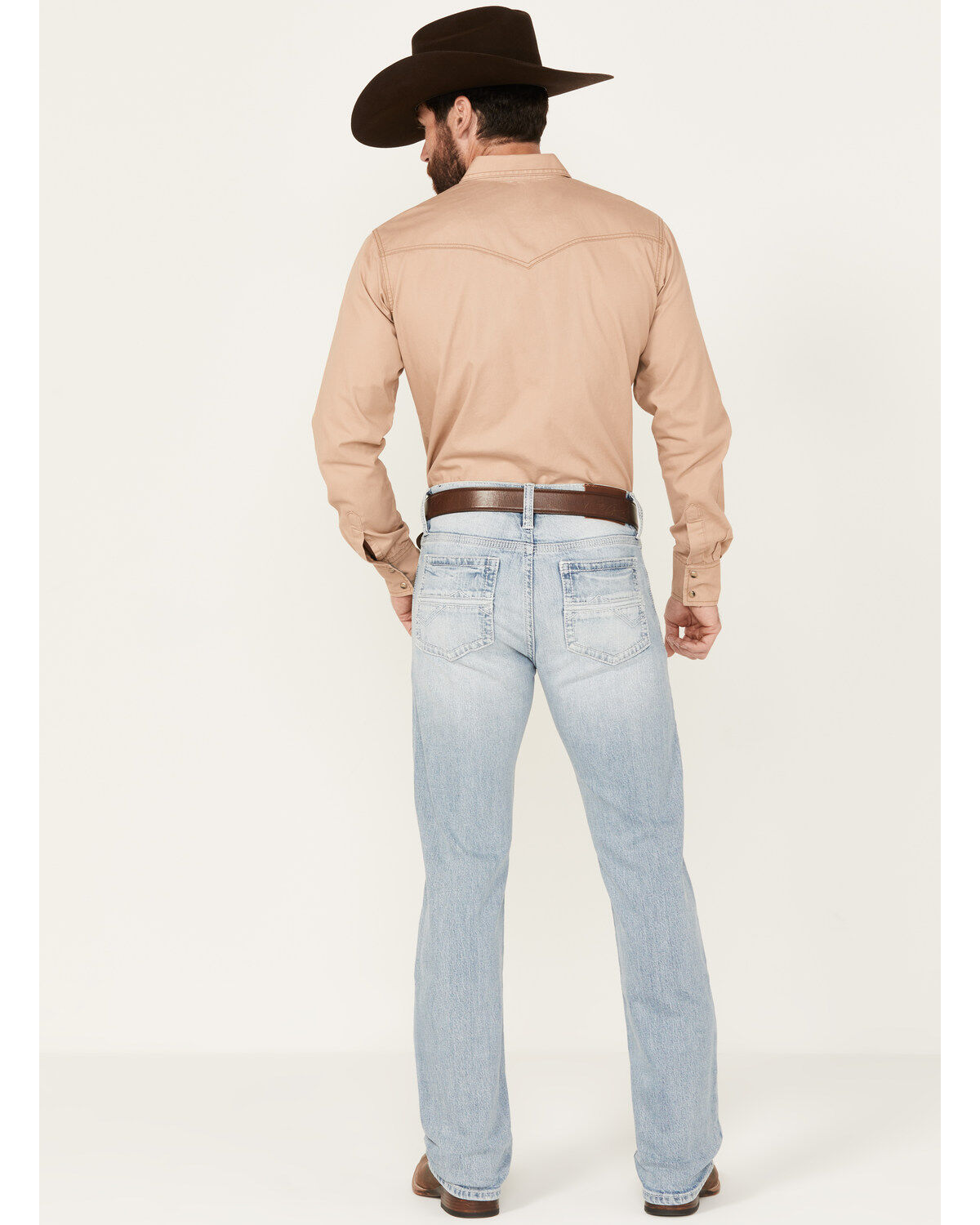 Image #3 - RANK 45® Men's Ride To Glory Wash Ambush Slim Straight Stretch Denim Jeans, Light Wash, hi-res