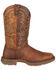Image #3 - Durango Men's Rebel Western Boots, Brown, hi-res