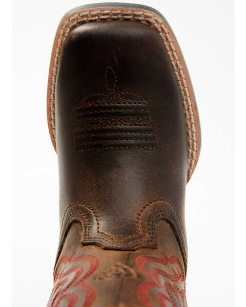 Image #7 - Ariat Boys' Quickdraw Western Boots - Square Toe, Distressed, hi-res