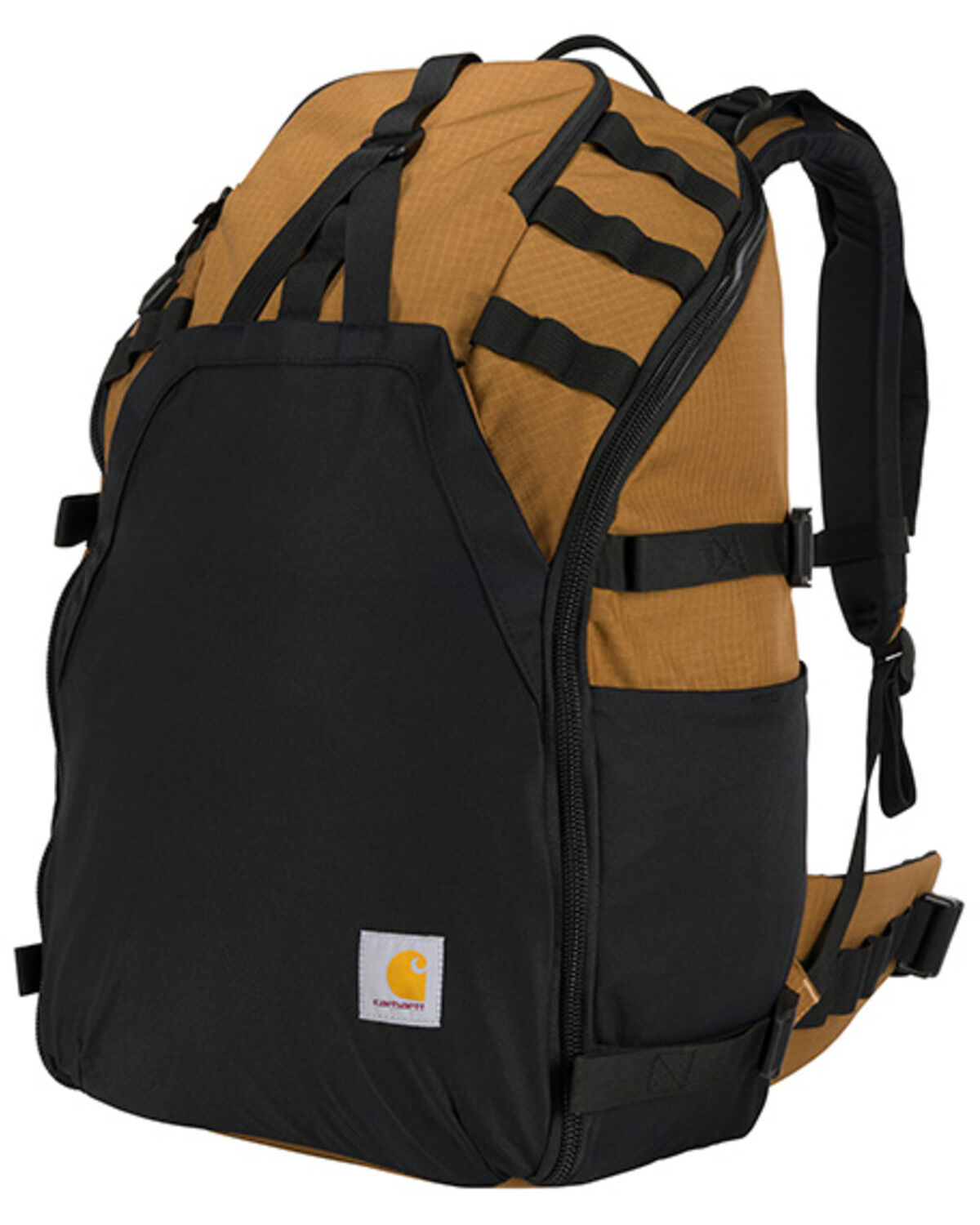 Image #1 - Carhartt 45L Nylon Internal Frame Hiking Backpack, Brown, hi-res