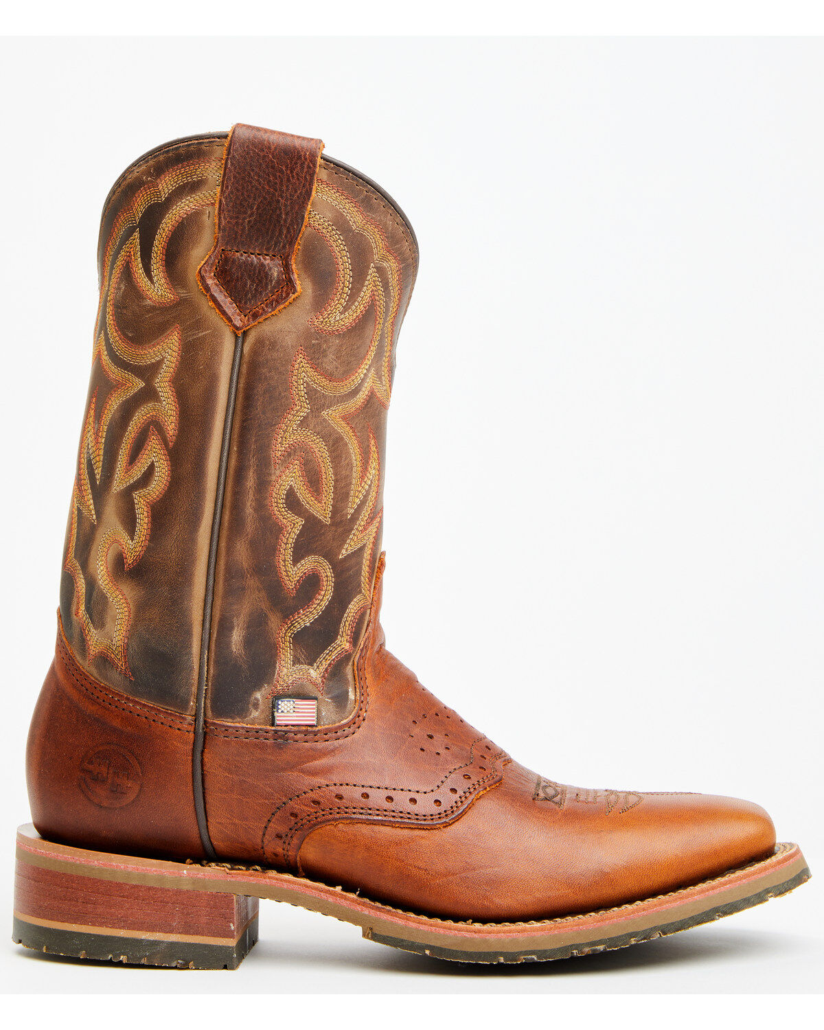 Product Name:  Double H Men's Boot Barn Exclusive 11" Domestic I.C.E™ Saddle Vamp Performance Western Boots - Broad Square Toe