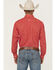 Image #4 - Ariat Men's Team Fallon Geo Print Long Sleeve Button-Down Western Shirt, Red, hi-res