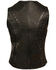 Image #2 - Milwaukee Leather Women's Studded Zip Front Vest - 3X, Black, hi-res