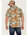 Brixton Men's Charter Camo Print Utility Button Down Western Shirt , Camouflage, hi-res