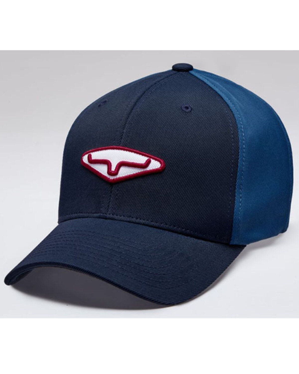 Image #1 - Kimes Ranch Men's Navy Dynamite Logo Patch Solid-Back Trucker Cap, Navy, hi-res
