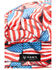 Hawx Men's American Flag Print Dorag Work Cap , Red, hi-res