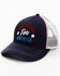 Image #1 - Shyanne Women's Day Drunk For America Embroidered Mesh-Back Ball Cap, Red/white/blue, hi-res