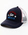 Image #1 - Shyanne Women's Day Drunk For America Embroidered Mesh-Back Ball Cap , Red/white/blue, hi-res