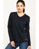 Ariat Women's FR AC Long Sleeve Work Top, Black, hi-res