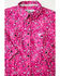 Image #3 - Cowgirl Hardware Toddler Girls' Bandana Print Long Sleeve Snap Stretch Western Shirt, Pink, hi-res