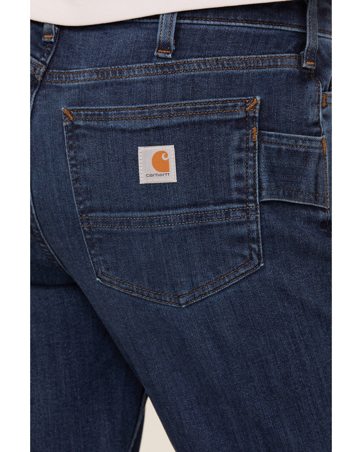 Image #4 - Carhartt Women's Rugged Flex&reg; Relaxed Fit Stretch Denim Jeans, Indigo, hi-res