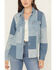 Image #3 - Levi's Women's Patchwork Long Sleeve Snap Denim Shirt, Multi, hi-res