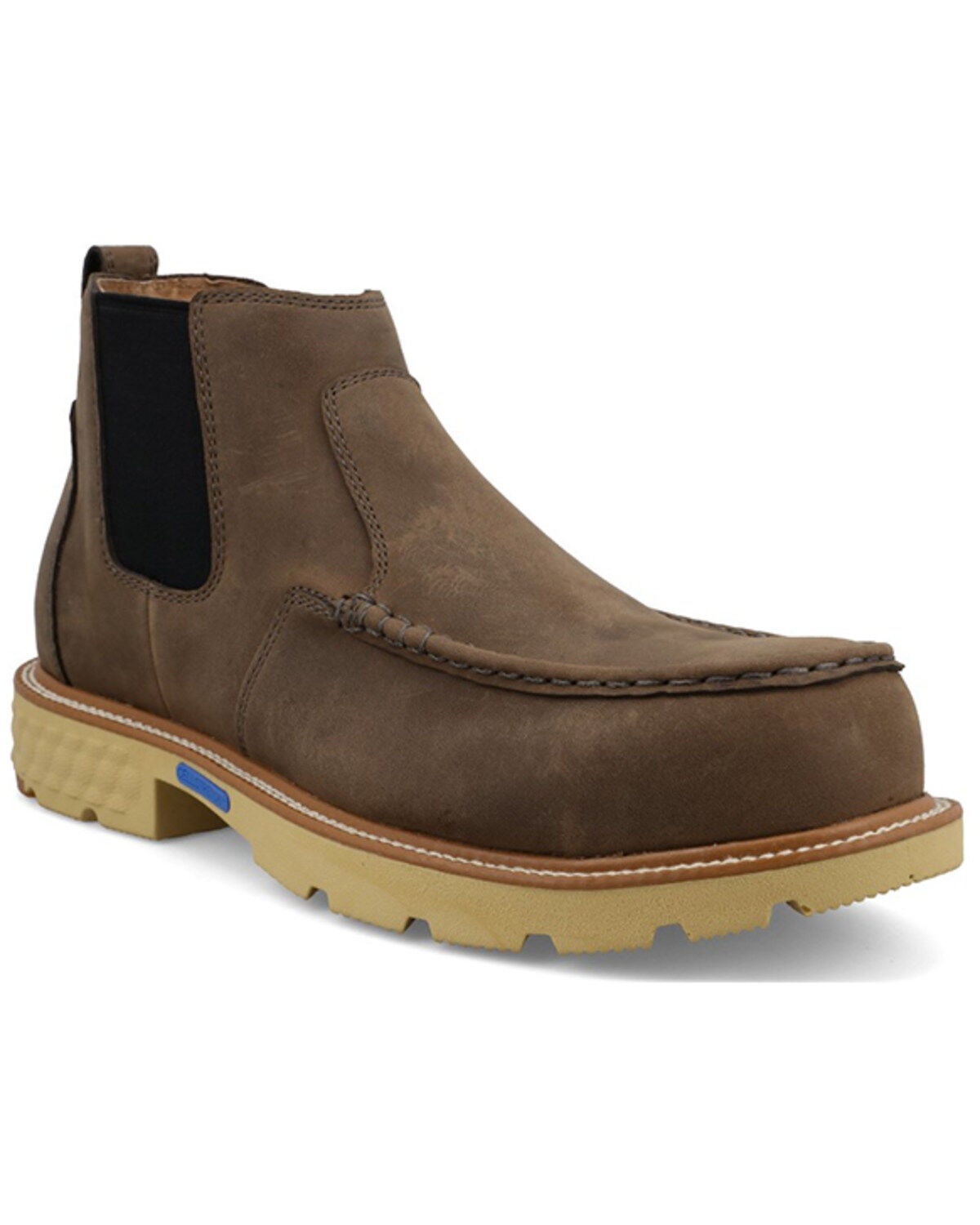 Twisted X Men's 4" Shitake Chelsea Work Boots - Nano Toe, Natural, hi-res