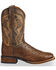 Image #2 - Dan Post Men's Alamosa Exotic Ostrich Cowboy Certified Boots, Chocolate, hi-res