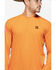 Image #6 - Wrangler Men's Riggs Crew Performance Long Sleeve T-Shirt, Bright Orange, hi-res