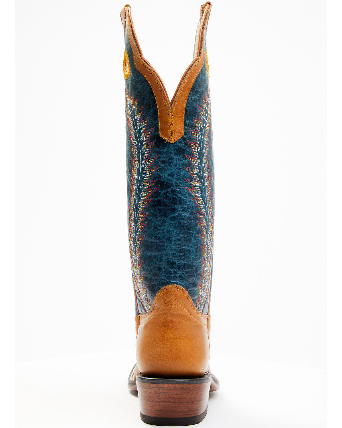 Image #5 - Hondo Boots Men's Crazy Horse Western Boots - Broad Square Toe, Tan, hi-res