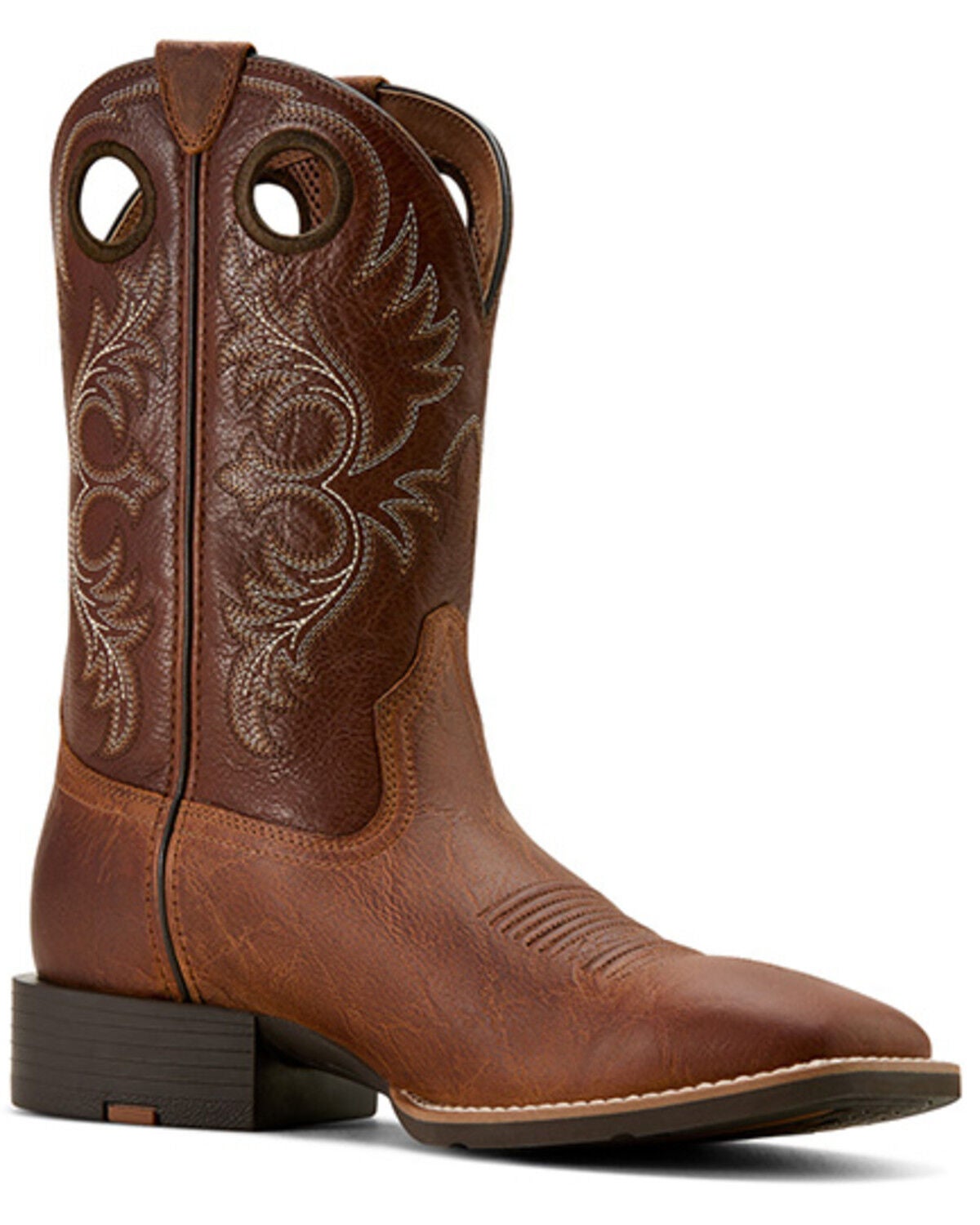 Ariat Men's Sport Rodeo Performance Western Boots - Broad Square Toe, Tan, hi-res