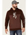 Image #1 - Browning Men's Peak Buck Mark Logo Sleeve Pullover Hooded Sweatshirt , , hi-res
