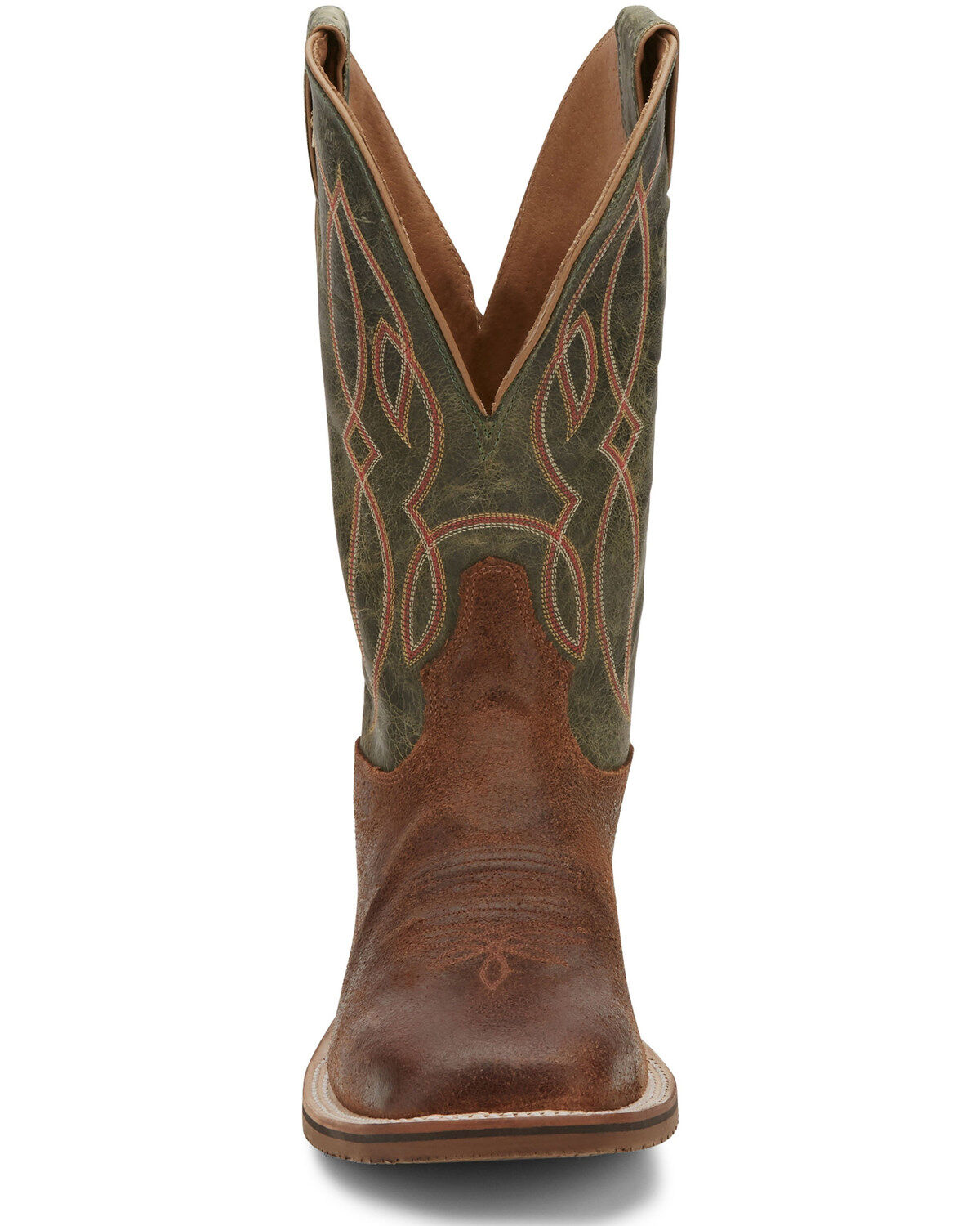 Image #5 - Tony Lama Men's Landgrab Western Boots - Broad Square Toe, Brown, hi-res