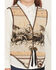 Image #3 - Fornia Girls' Horse Print Tapestry Vest, Ivory, hi-res