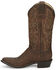 Image #3 - Justin Men's Leather Western Boots - Round Toe, Brown, hi-res
