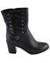 Image #3 - Milwaukee Leather Women's Laced Side Riding Boots - Round Toe, Black, hi-res