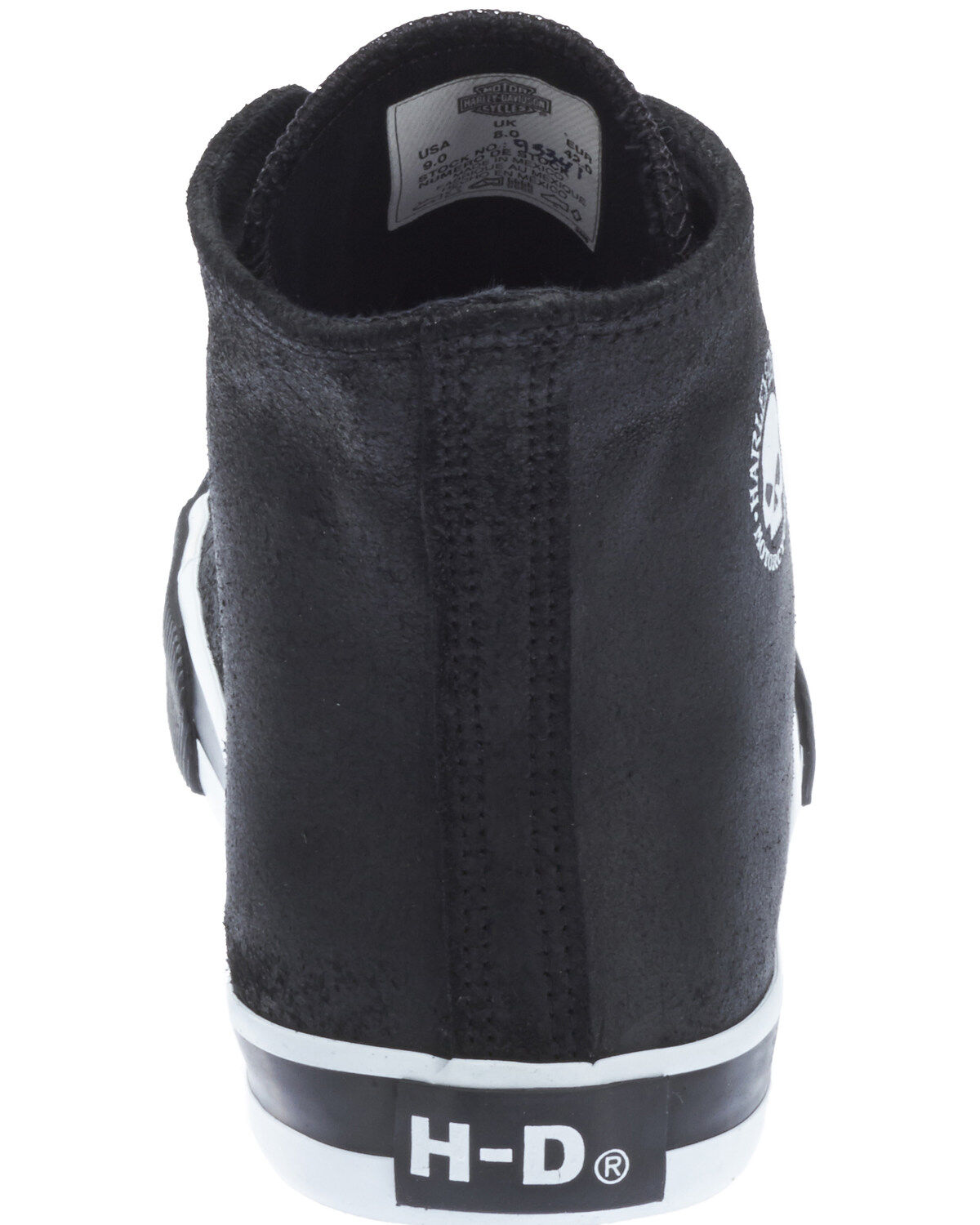 Image #4 - Harley Davidson Men's Baxter Moto Shoes, Black, hi-res