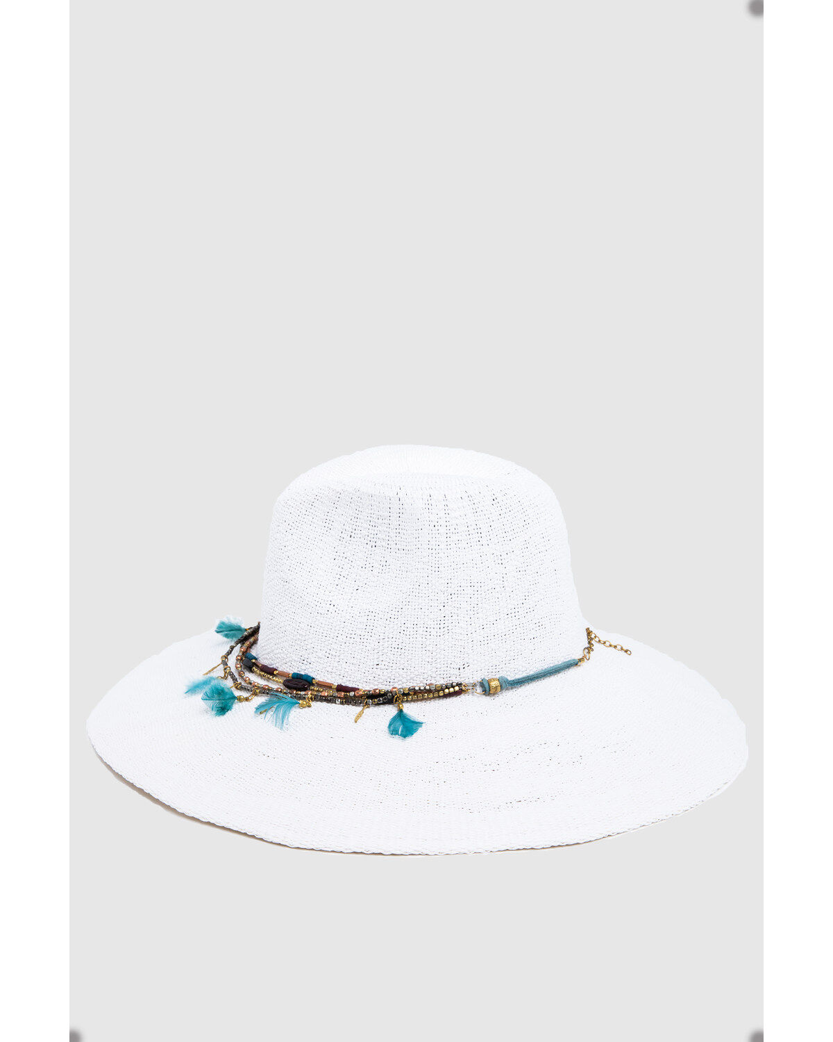 Image #3 - Nikki Beach Women's Dara Straw Western Fashion Hat, White, hi-res