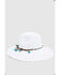 Image #3 - Nikki Beach Women's Dara Straw Western Fashion Hat , White, hi-res