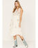 Image #1 - Johnny Was Women's Zanzibar Tiered Embroidered Midi Dress, Ivory, hi-res