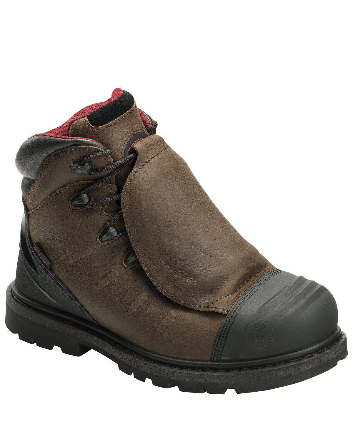 Avenger Men's Hammer External Met Guard Work Boots - Carbon Toe, Brown, hi-res