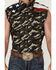 Image #3 - Cody James Men's Alpha Camo Print Bubba Sleeveless Snap Western Shirt , Camouflage, hi-res