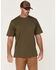 Image #2 - Hawx Men's Scream Skull Short Sleeve Graphic T-Shirt, Olive, hi-res