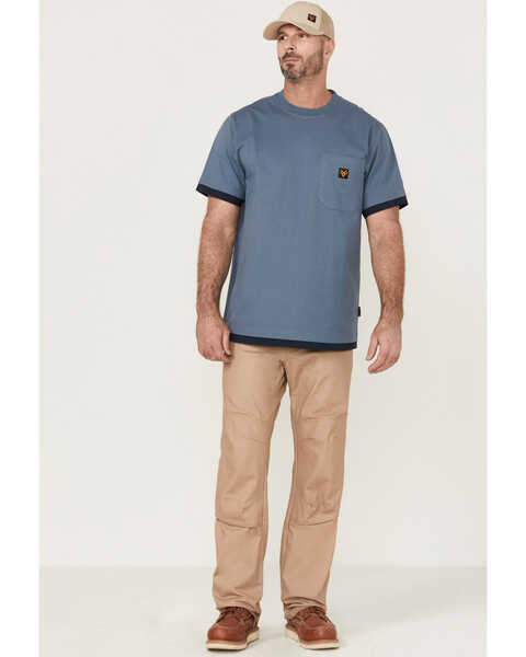 Hawx Men's Layered Work Pocket T-Shirt , Light Blue, hi-res