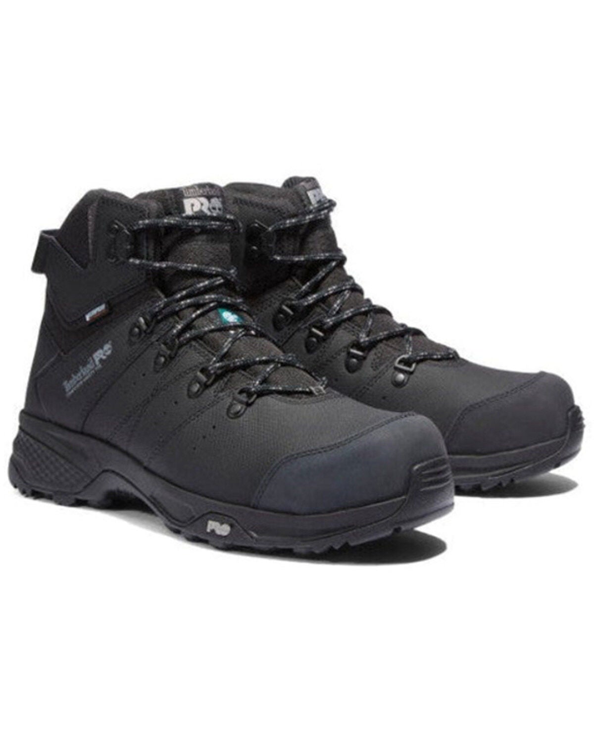 Timberland PRO Men's Switchback Waterproof Hiker Work Boots - Composite Toe, Black, hi-res