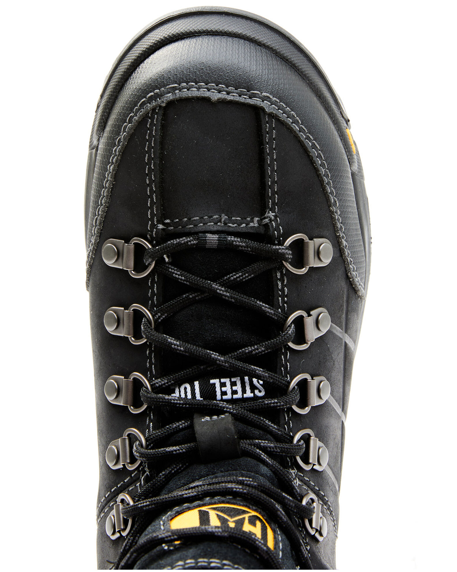 Image #6 - CAT Men's Threshold Waterproof Work Boots - Steel Toe, Black, hi-res