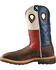 Image #3 - Twisted X Lite Men's Texas Flag Pull On Work Boots - Soft Toe, , hi-res