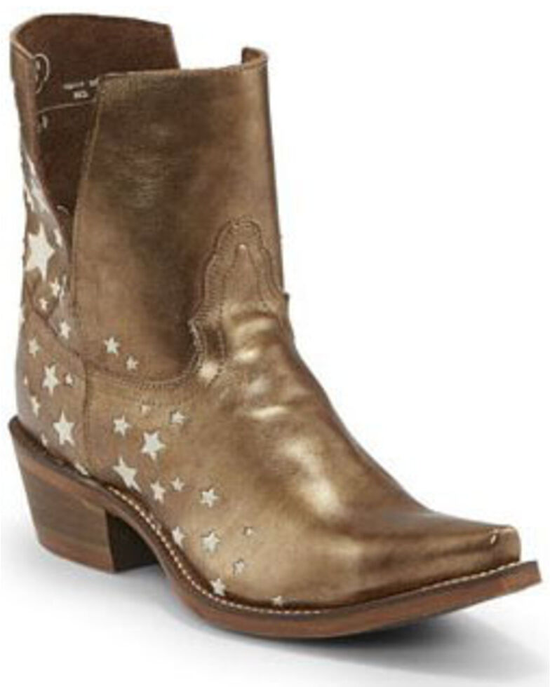 gold lace booties