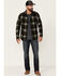 Image #2 - Flag & Anthem Men's Berks Plaid Textured Knit Long Sleeve Button-Down Western Shirt, Olive, hi-res