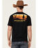 Image #4 - Paramount Network's Yellowstone Men's Dutton Ranch Gradient Rider Silhouette Graphic Short Sleeve T-Shirt, Black, hi-res