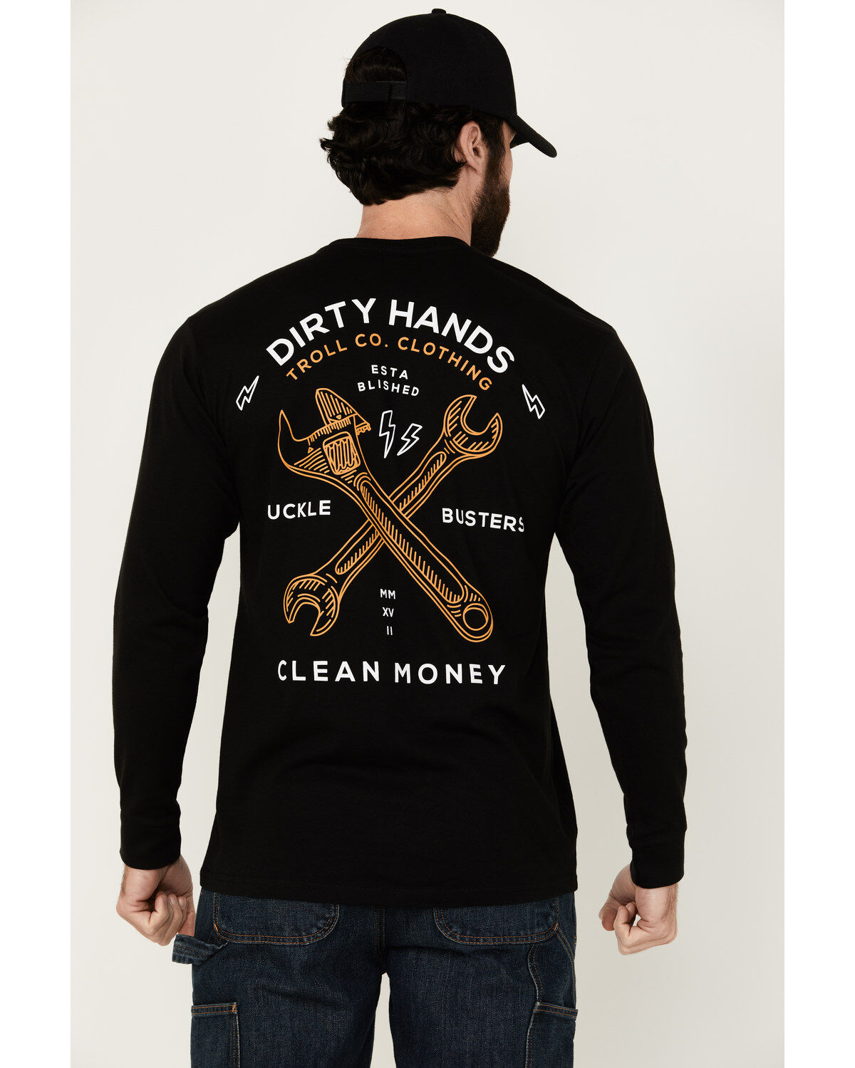 Troll Co Men´s Twisting Wrenches Long Sleeve GraphicT-Shirt